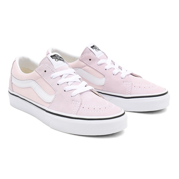 Vans Shoes - Vans Sk8-Low Orchid Ice True White Suede Canvas Sneakers VN0A4UUKA0M Womens 6